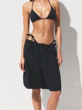 SKIMS Signature Swim Triangle Top Black - Color Onyx